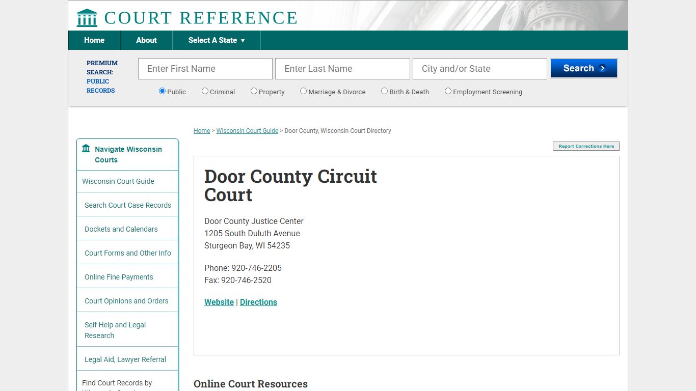 Door County Circuit Court